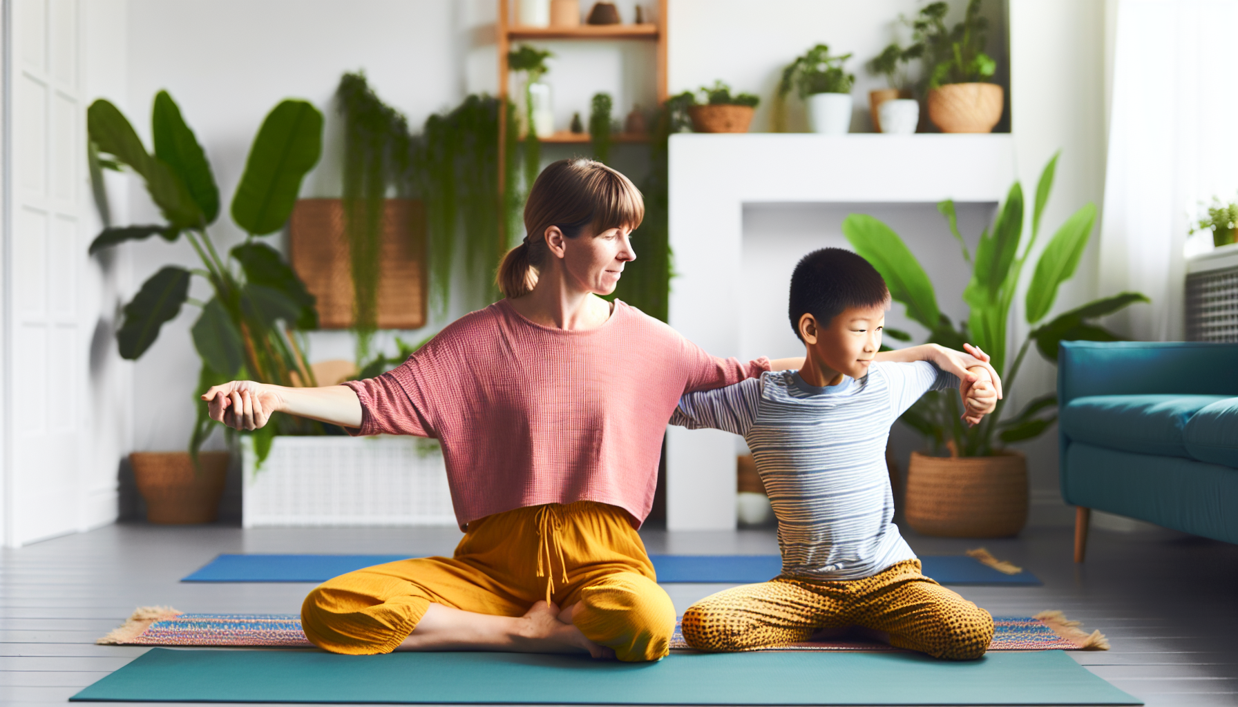 Parent-child bonding through yoga