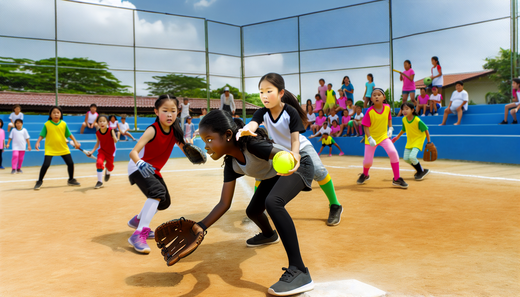 Inclusive sports environment promoting participation and social skills