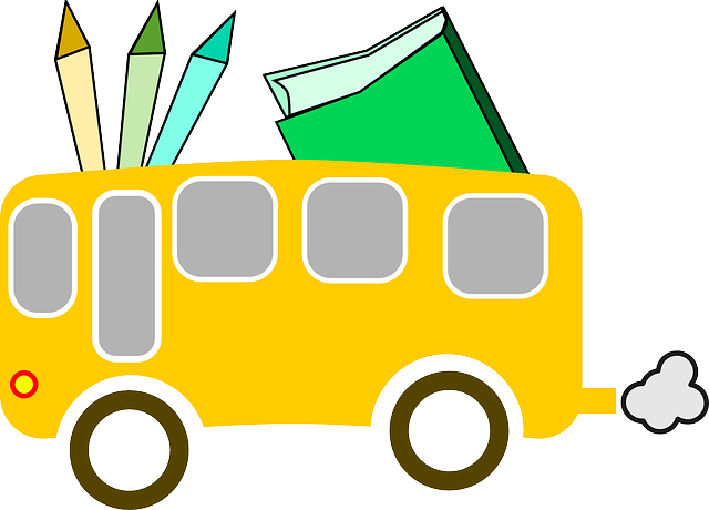 school bus, school, education