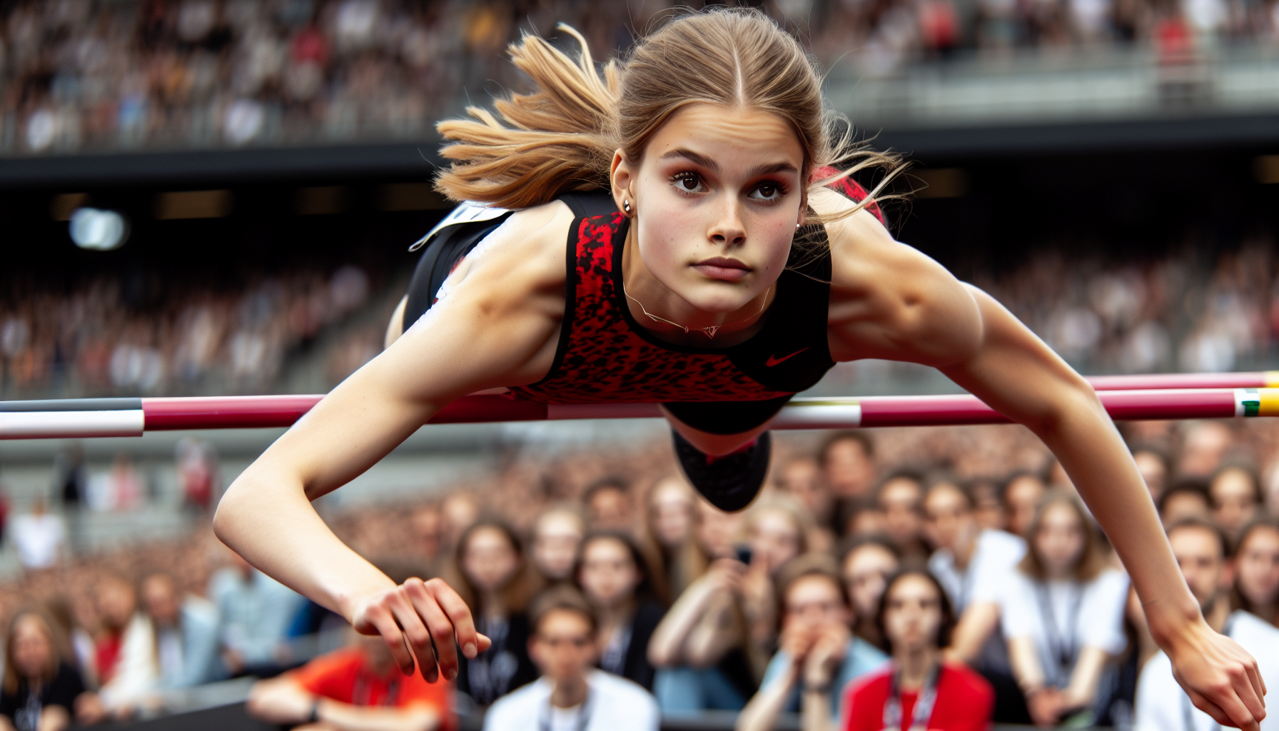 Teenager participating in individual sports